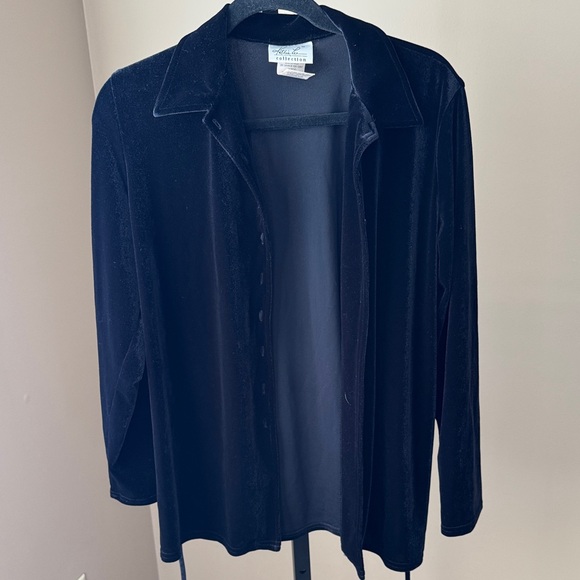 Kathie Lee Collection Tops - Kathie Lee Collection Black Button Down‎ Shirt